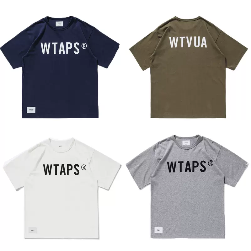 Sunken/WTAPS BANNER SS 情侣同款双面经典LOGO宽松短袖T恤21SS-Taobao