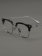 Muchuan 148MM glasses frame men's big face science and engineering titanium frame retro eyebrow line half frame myopia can match degree eye frame