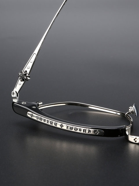 Muchuan 148MM glasses frame men's big face science and engineering titanium frame retro eyebrow line half frame myopia can match degree eye frame