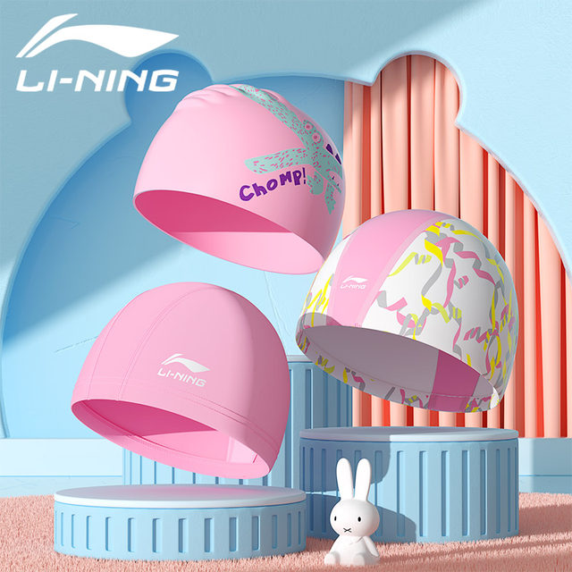 2 Cappelli Da Nuoto Per Bambine LAKJUOZ - Motivo Unicorno Rosa, Taglia 1-7 Anni, Poliestere Morbido E Comodo - Foto 9