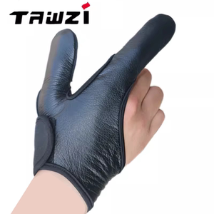 Free shipping in summer kite shooting fish waterproof buffalo leather gloves double two fingers casting rod line control protection anti-slip sea fishing equipment
