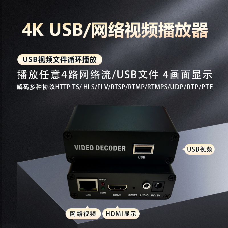 H.265 Ʈũ  ÷̾ RTMP HD USB ÷̾ RTSP ڴ 4K ÷̾ H.264U-