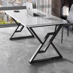 Computer Desk for Bedroom, Home Use, Light Luxury Glass Table, Small Desk, Gaming Desk, Double Workstation, Simple Office Desk