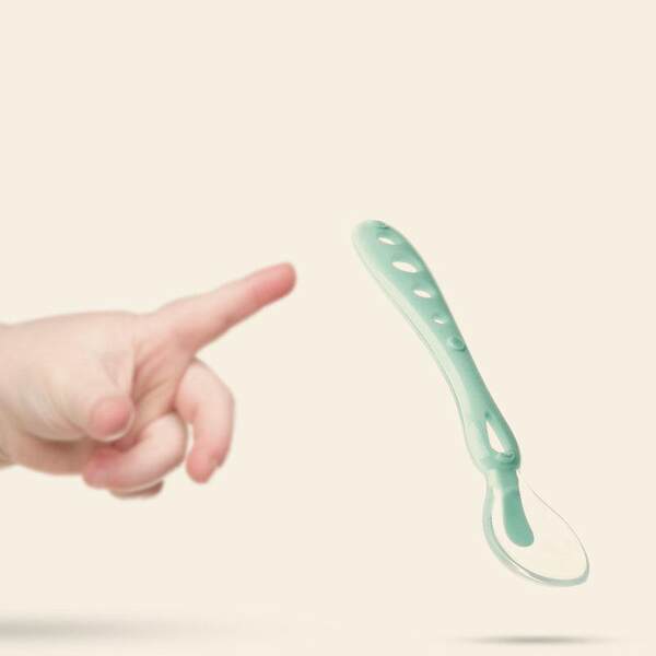 babycare儿童硅胶软勺 宝宝碗勺餐具新生儿软头勺婴儿勺子辅食勺