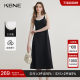 Black vest dress for women contrasting long skirt KBNE spring and autumn new small knitted loose slim skirt