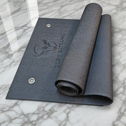 High-End Yoga Mat Pvc Black High-Density Non-Slip Frog Men's Fitness Mat Rubber Wall-Mounted Yoga Studio Special