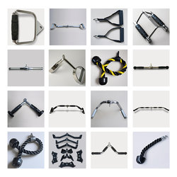Fitness Equipment Accessories: Gantry Rack for Back and Latissimus Dorsi Training, Chest Grip Handle, High Pull-Down, Small Bird Fly, Seated Rowing Handle