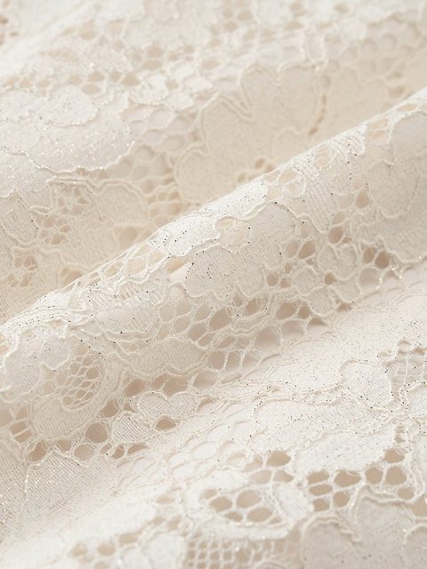 
Lakoradior Summer V-neck Short Sleeve Fishtail Floral Lace Dress
