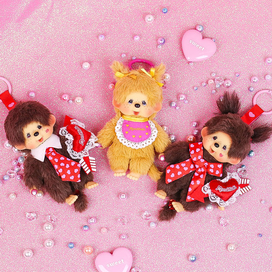 Monchhichi is cute, fun, fashionable, vinyl plush doll, doll pendant bag, cute, trendy, fashionable decoration