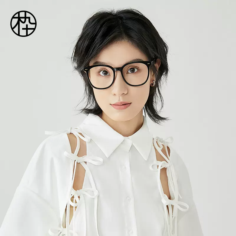 好物体验专享】木九十素颜镜架MJ101FG005透明眼镜框男-Taobao