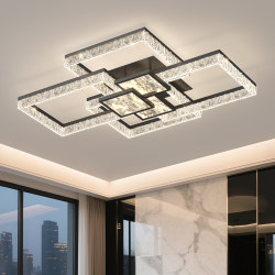 Italian Minimalist Living Room Ceiling Lamp 2026 New Model Light Luxury High-End Nordic Ice Crack Pattern Main Lighting Fixture Whole House Package