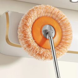 Sunflower Multifunctional Telescopic Mop for Home Use, Absorbent Lazy Flat Mop for Floors, Ceiling Cleaning, and Car Washing Tool