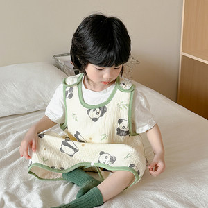 
Children's belly protection circumference bellyband prevents cold belly boy sleeping belly baby sleeping bag vest pure cotton summer