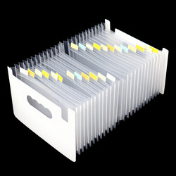 Multifunctional Desktop Storage Box for Financial Receipts, Invoices, Document Classification, Household Manuals, and Document Storage