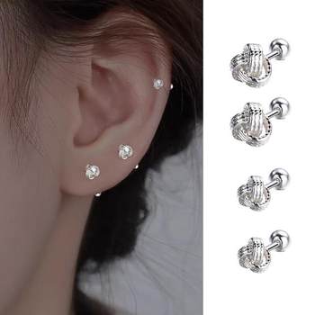 
Ruyi knot earrings for pierced ears are simple and niche