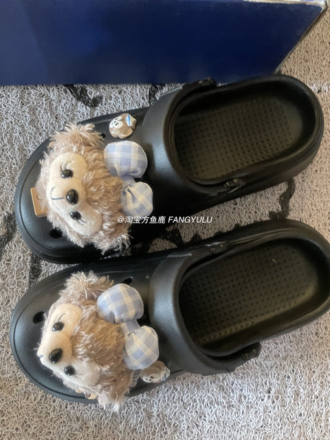 Fangs Crocs Fang Yulu DIY Soft Cute Thick-Soled Croc Shoes Women's 2024 Summer ...