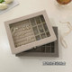 Jewelry box earring special storage box high-end ring earring earring necklace anti-oxidation jewelry storage box