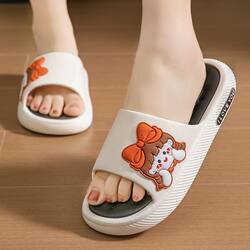 2025 Women's Summer Slippers for Outdoor Wear, Thick-Soled, Non-Slip, Odor-Resistant, Silent, Soft-Soled, Home-Use, Ultra-Comfortable Women's Slide Slippers