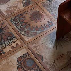 Vintage-Style Faux Wood Pattern Tiles 300X300 Changying Ceramic Tiles Fragrance Series Fq300M54 Tiles 300
