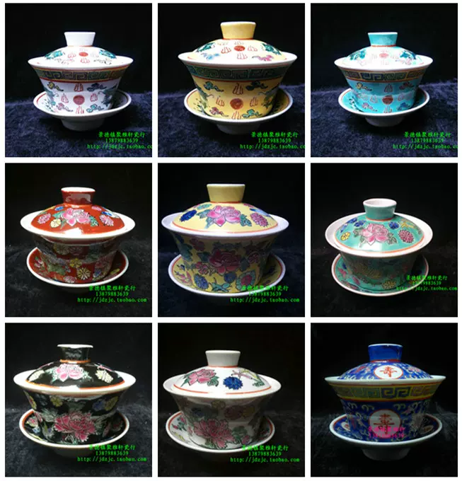 【好評】中国景德镇茶器8点セット手工陶瓷 工芸品