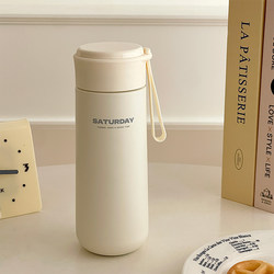 2025 New Model Simple and Stylish High-Value Tea-Water Separation Convenient Direct Drinking Insulated Stainless Steel Water Cup for Men and Women