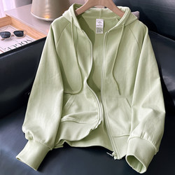 Early Autumn Jacket for Women, Spring and Autumn Style 2026 New Popular Casual Hooded Autumn Sweatshirt for Women, Versatile Cardigan Top