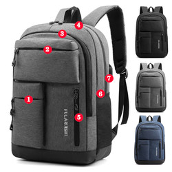 Fashionable Korean Style Casual Backpack Junior High School Students Travel Campus Backpack High School Student School Bag Men