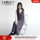 Plus size autumn and winter women's 100% wool knit suspender skirt temperament V-neck inner dress