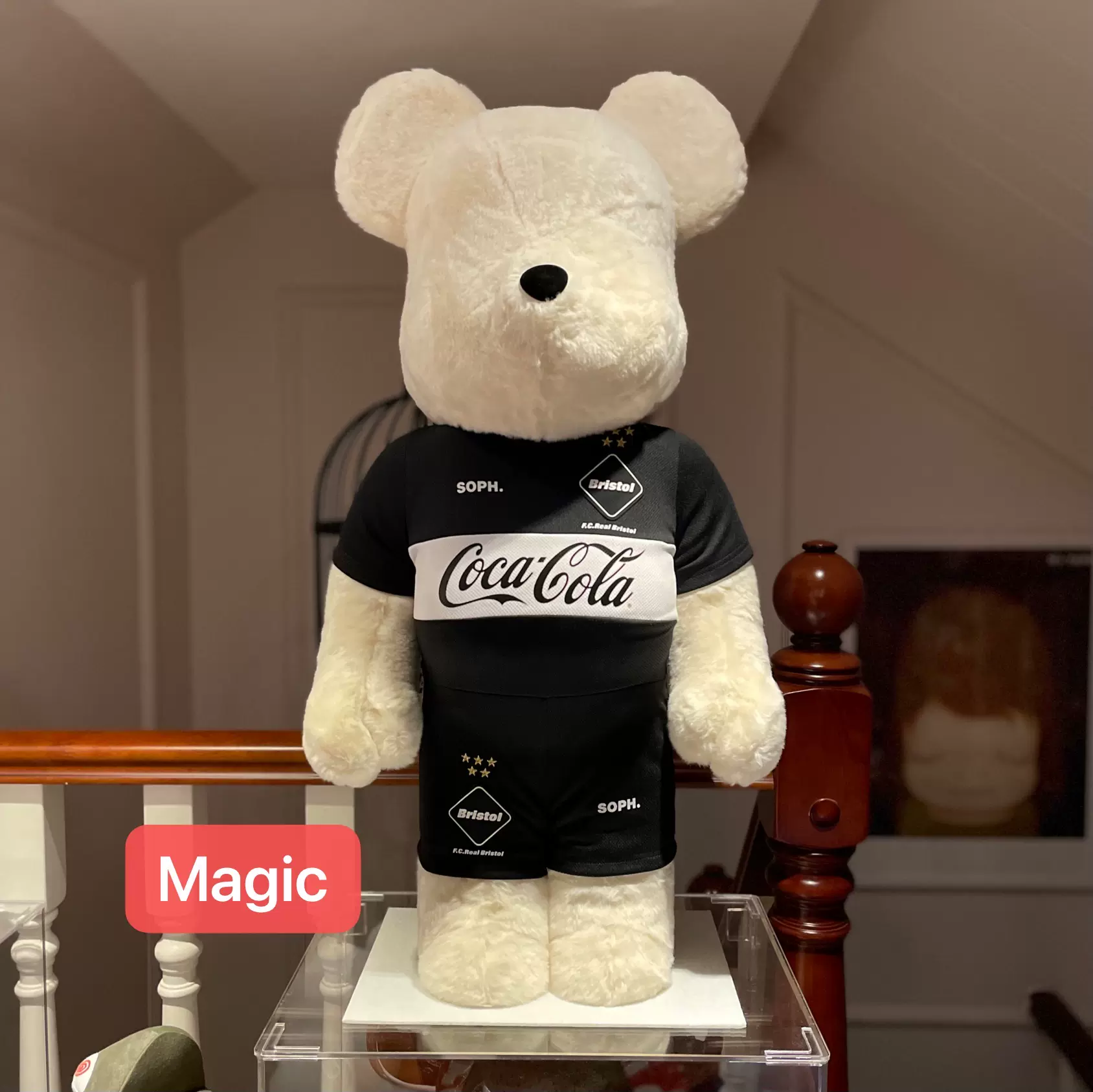 Bearbrick FCRB Coca-Cola F.C.R.B 可口可樂毛絨熊BE@RBRICK-Taobao