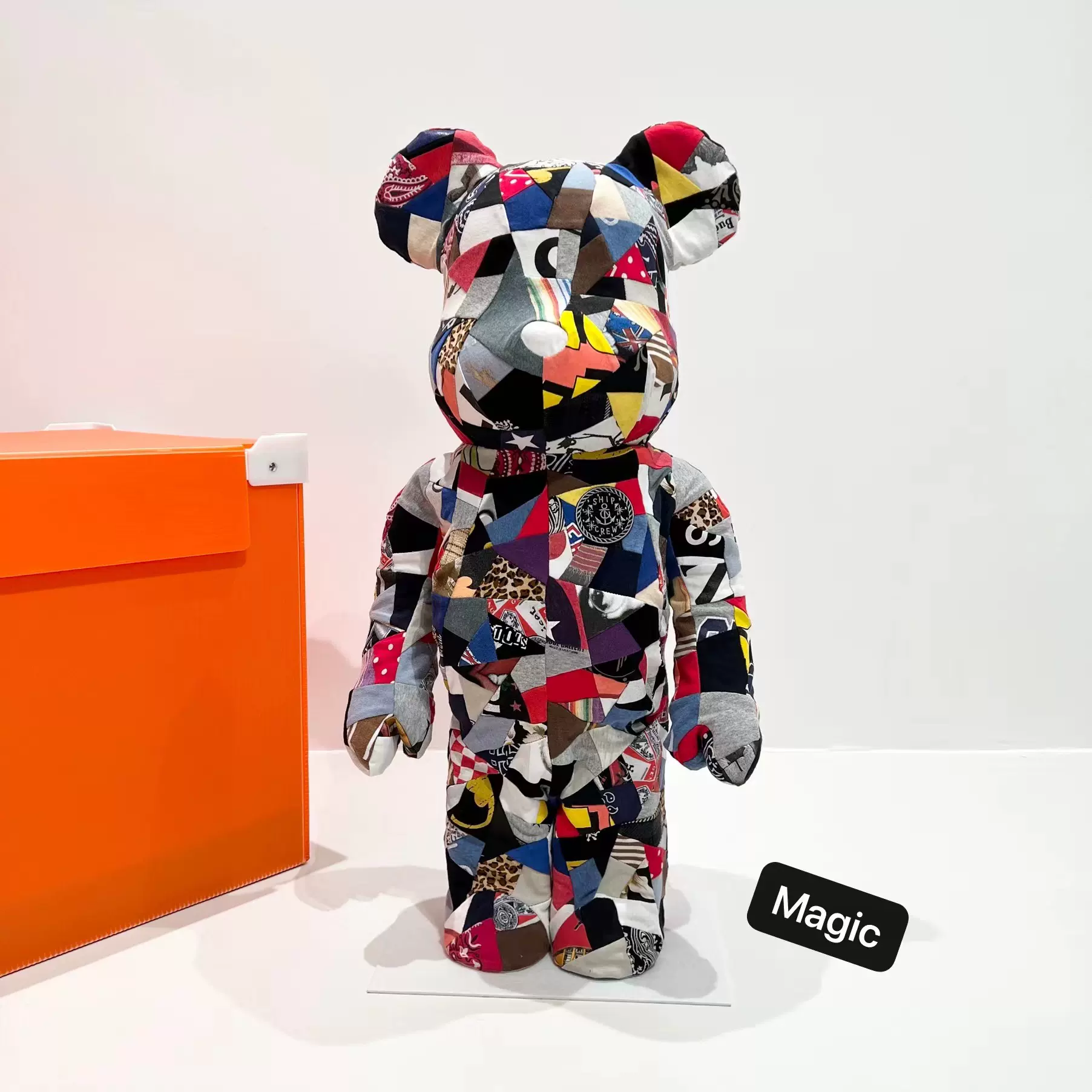 Bearbrick ANREALAGE × S.H.I.P&crew one off one 1000％积木熊-Taobao