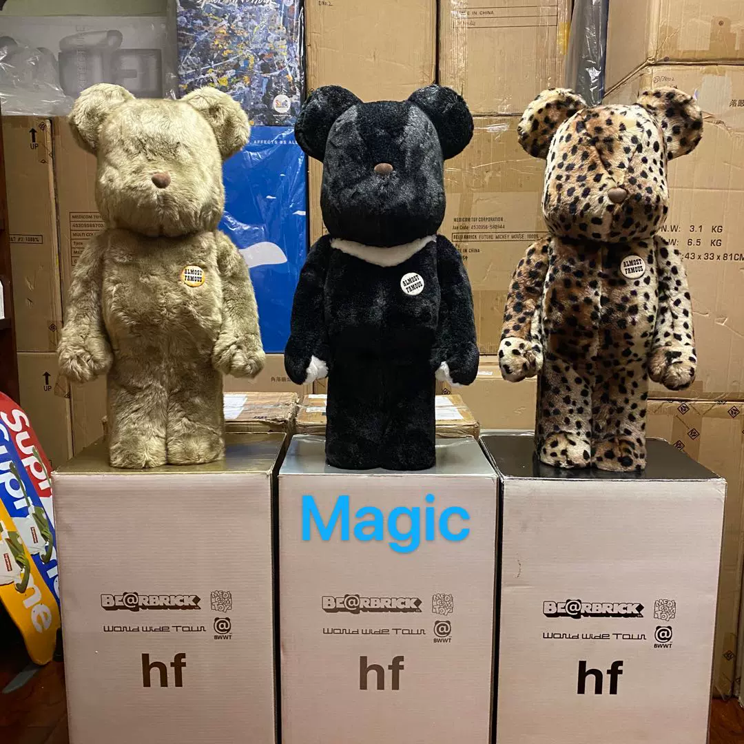 最新作，HOT ☆BE@RBRICK 1000% hf 藤原ヒロシ ベアブリック /KAWS