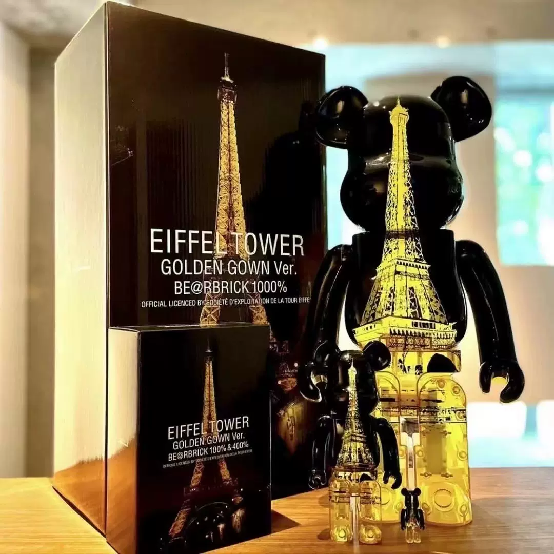 BE@RBRICK EIFFEL TOWER GOLDEN GOWN 1000％