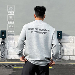 Satjdm Chinese Style Long-Sleeve Pure Cotton Comfortable Breathable Antibacterial Small Neckline T-Shirt Urban Sports Outdoor High Street Heavyweight