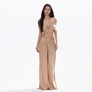 
Roka Art 2026 New French Vacation Sexy Bikini Hot Girl One Shoulder Hot Spring Island Swimsuit Beach Skirt