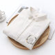 Small fresh cartoon cat embroidered double-layer cotton gauze long-sleeved white shirt for women in spring and autumn new loose casual shirt top