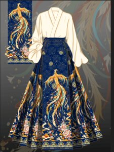 [Phoenix] 2024 New Original Hanfu Fenghuang Yufei Chinese Horse Noodle Toast Classical Chinese Set Daily