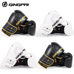 Jingpai-genuine leather boxing gloves-latex liner