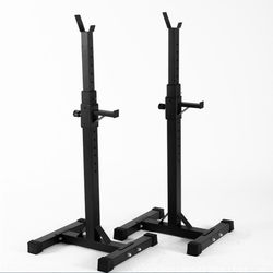 Split Squat Rack, Adjustable Barbell Rack, Weight Bench, Bench Press Rack, Home Fitness Equipment Set, Unisex Rack