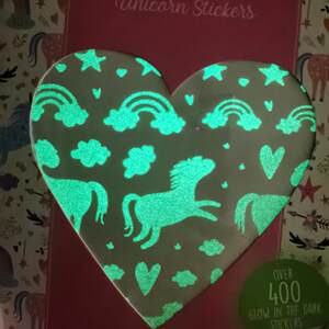 
400 luminous stickers! Foreign trade Princess Pony Star Baby Cartoon Story Fluorescent Stickers Children's Toys
