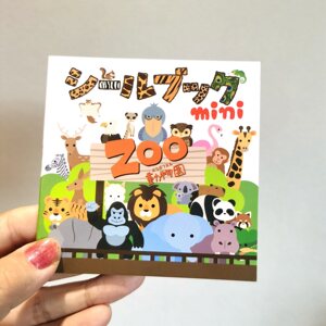 
Daily single zoo multi-scene stickers for children's games puzzle book portable mini book kindergarten gift
