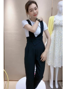 
Summer overalls women's nine-point jumpsuit 2026 new trousers drapey small feet harem radish pants casual trousers