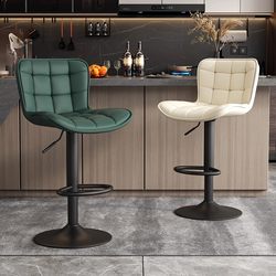 Bar Stool with a Light Luxury and High-End Feel, Suitable for Home Use, Adjustable Height, High Stool, Front Desk Cashier Chair, Modern Minimalist Bar Chair