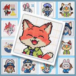 192 Animal City Pixel Stickers, Cartoon Fun Q-Version Pixel Style DIY Desktop Tablet Planner Personalized Stickers