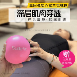 Pelvic Floor Ball Franklin Ball 10cm Solid Soft Ball Pilates Yoga Rehabilitation Pelvic Franklin Fascia