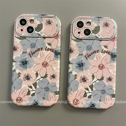 Retro Niche Ins Oil Painting Flowers Suitable For Iphone15promax Apple 13 Mobile Phone Case New 14 Leather 12pro Female Model 11 Super Hot 13pro Anti-fall 14pro All-inclusive Protective Cover Trend