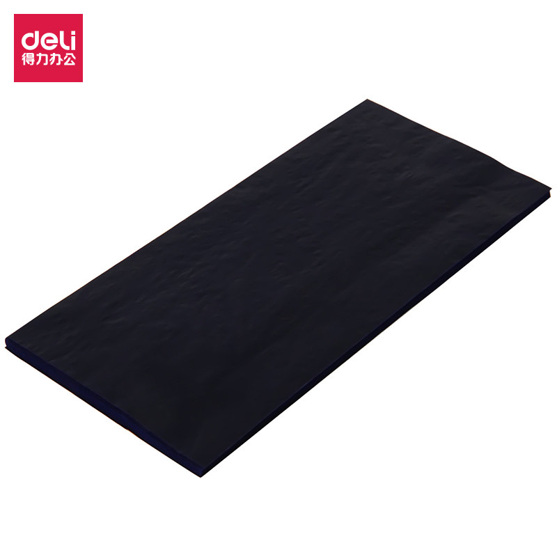 델리 9370 카본지 블루 카본지 48 오픈 인쇄 블루 페이퍼 100장|박스 카피 블루 페이퍼-