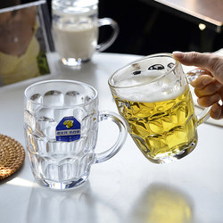 Tempered Glass Cup, Anti-Fall, Thickened, Heat-Resistant, High-Temperature Resistant Tea Cup with Handle, Household Hospitality Cup, Beer Cup