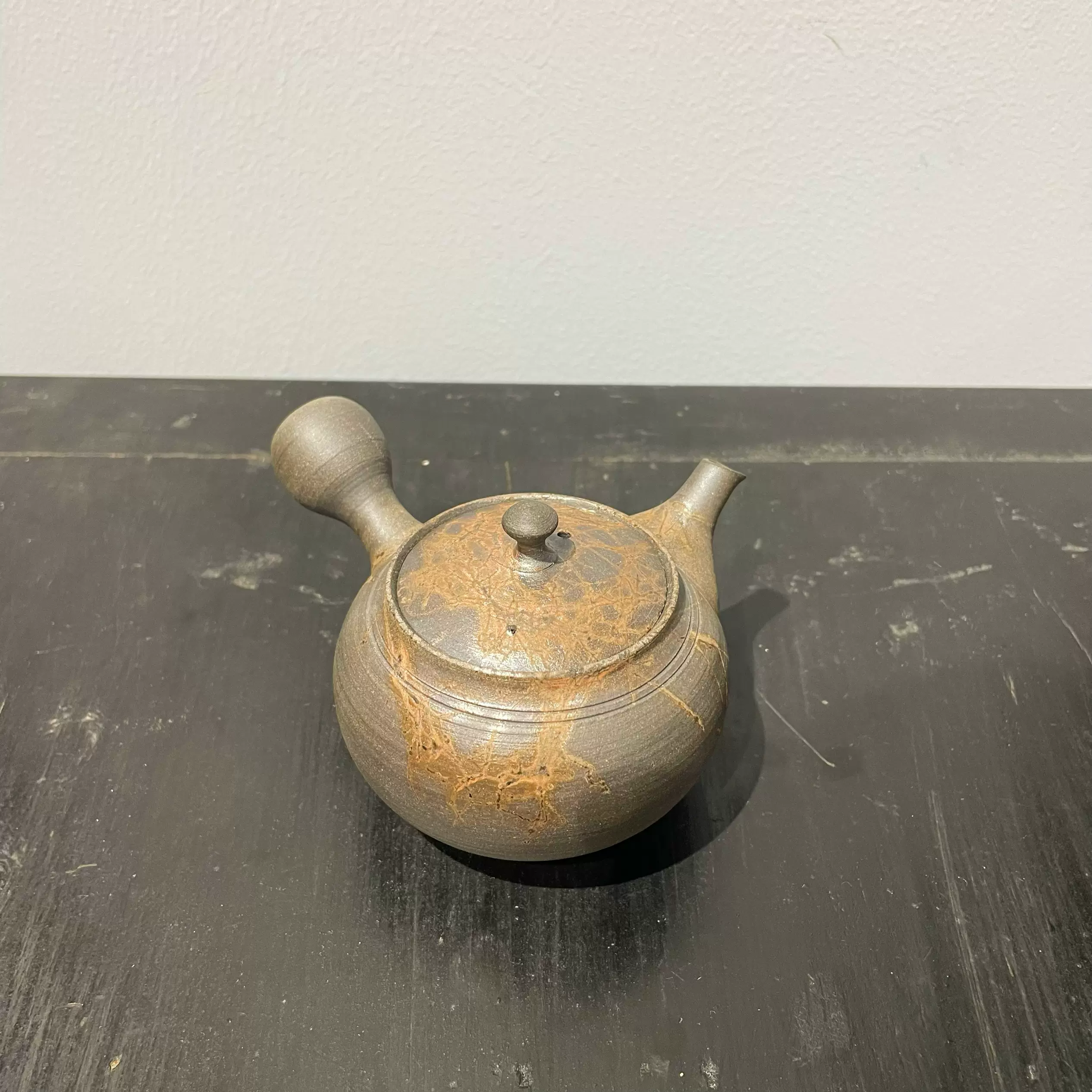 日本手工常滑燒朱泥茶壺TOKONAME甚秋陶苑九宮壺寒雨扁壺伊藤成二