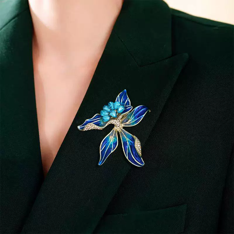 紫气鸢尾花饰品