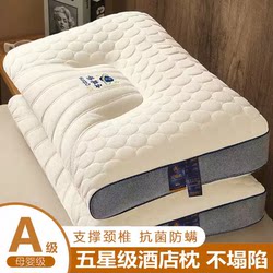 Special Pillow for Cervical Spine, Neck Protection, Sleep Aid, Special Pillow Core with Pillowcase, Home Use, One Pair for Adults, Non-Deformable, Single Person